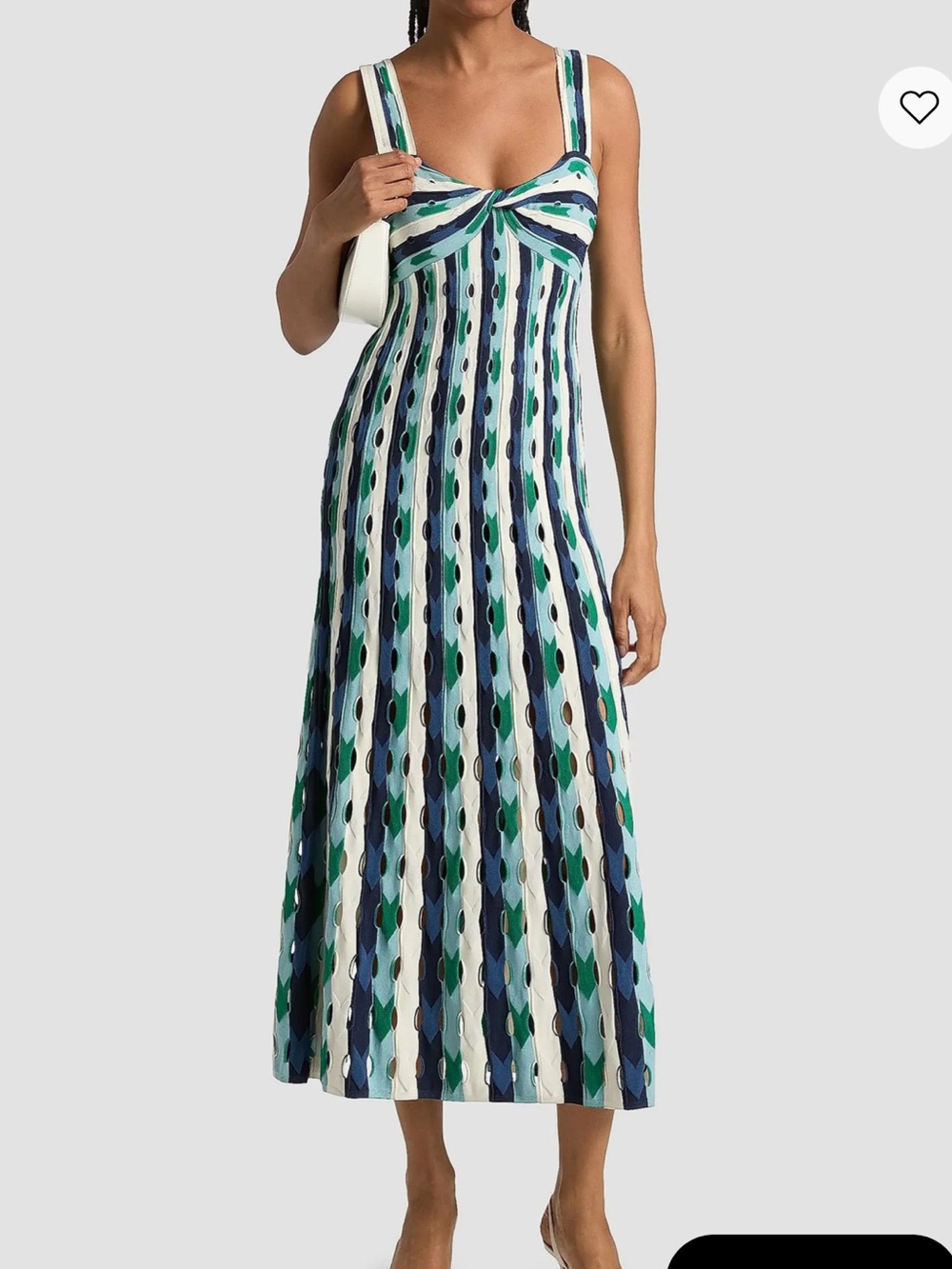 Simkhai Christina Striped Knit Midi-Dress